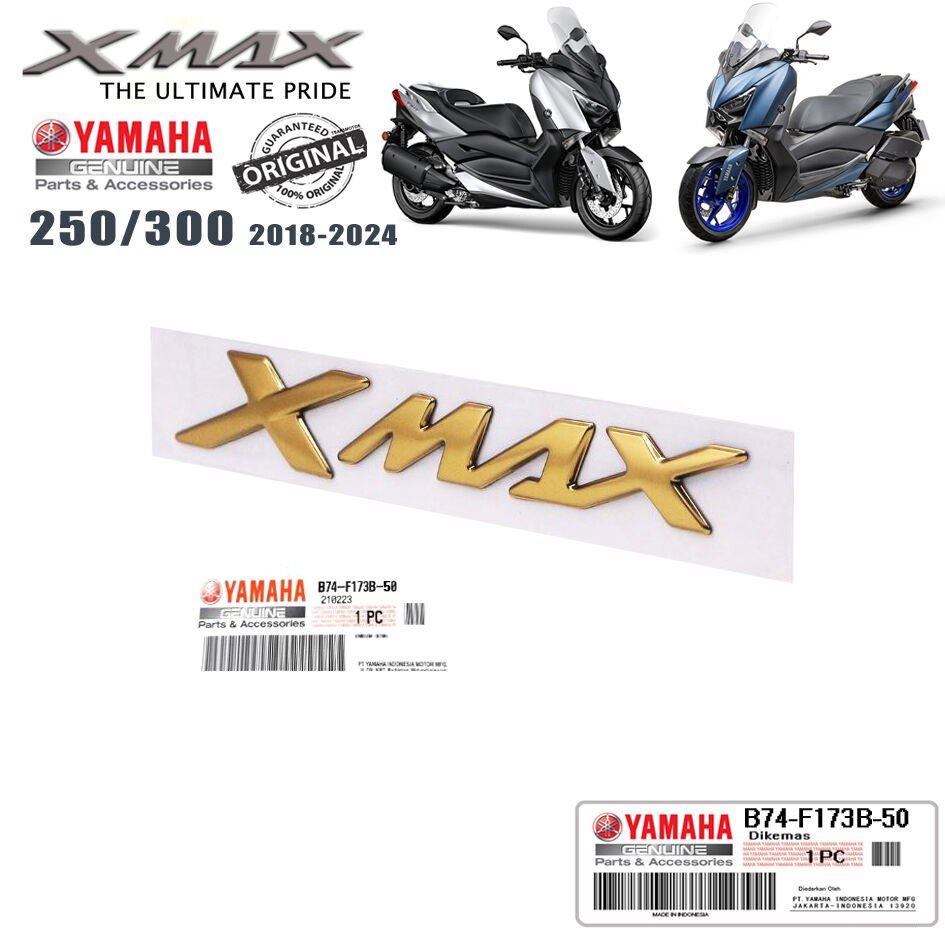 Orijinal XMAX 125/250/300/400 2018-2024 Amblem Logo Gold