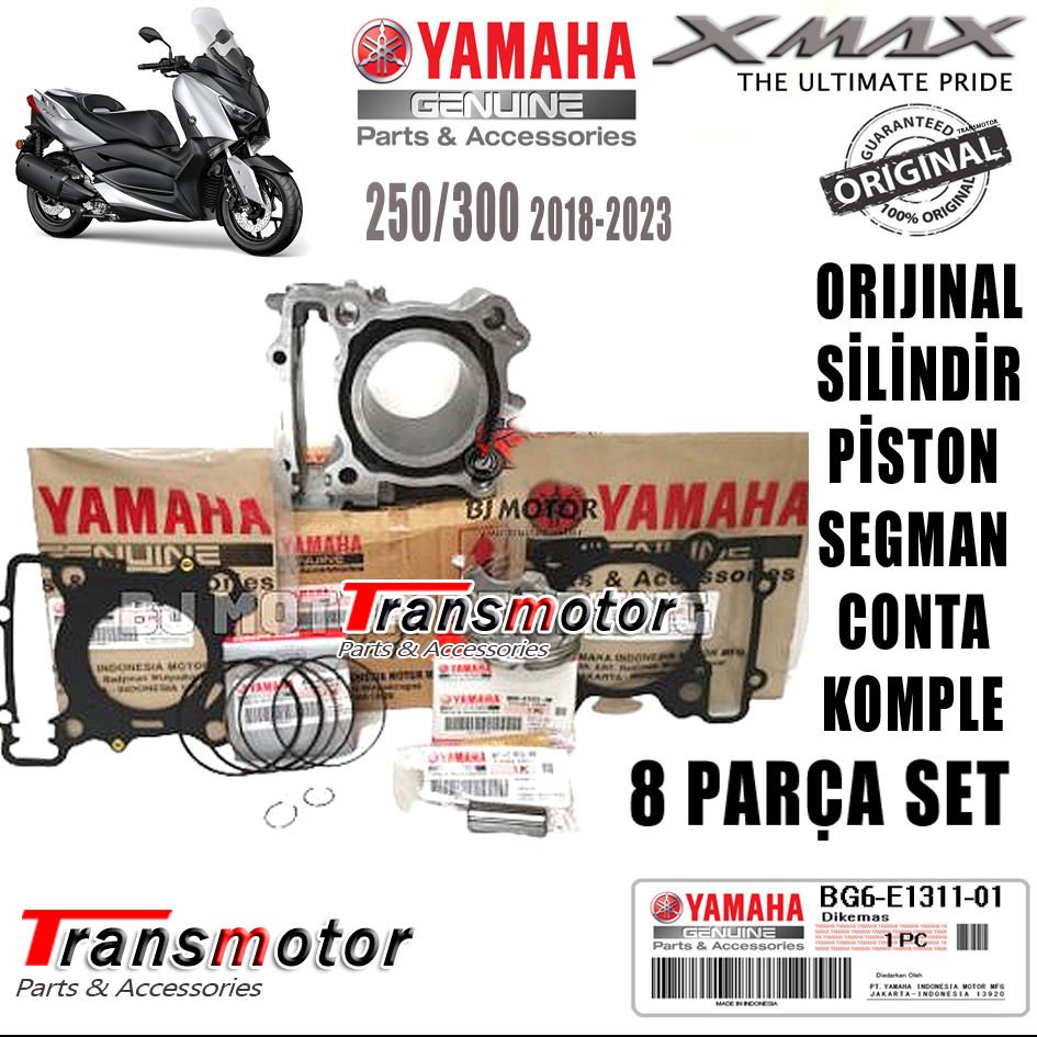 Orijinal XMAX 250 2018-2022 Silindir Seti Piston Segman Alt-Üst Conta Komple Set