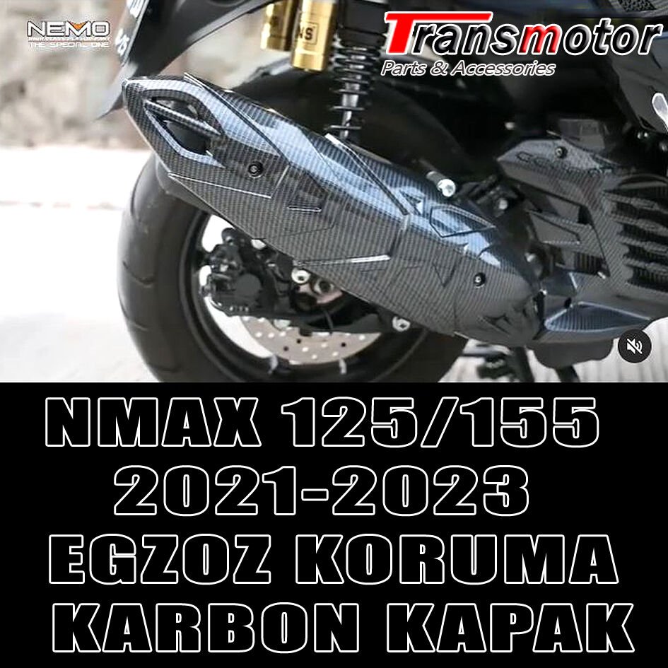 Nmax 125/155 2021-2023 Egzoz Koruma Karbon Kapak