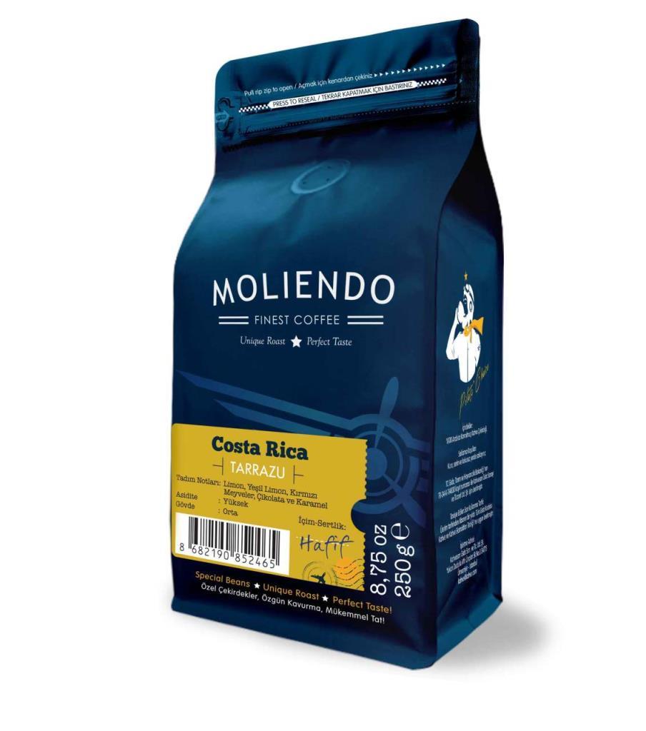 Costa Rica Coffee Moliendo Tarazz the Local 1000 gr.