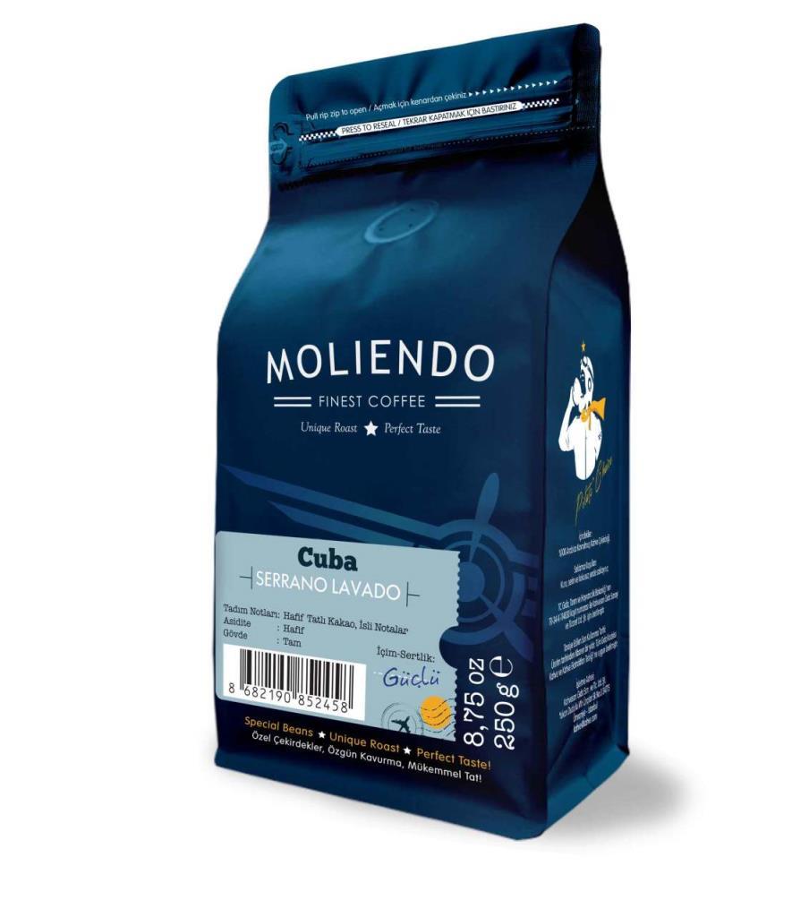 Moliendo Cuba Serrano Lavado Yöresel Kahve 1000 gr.