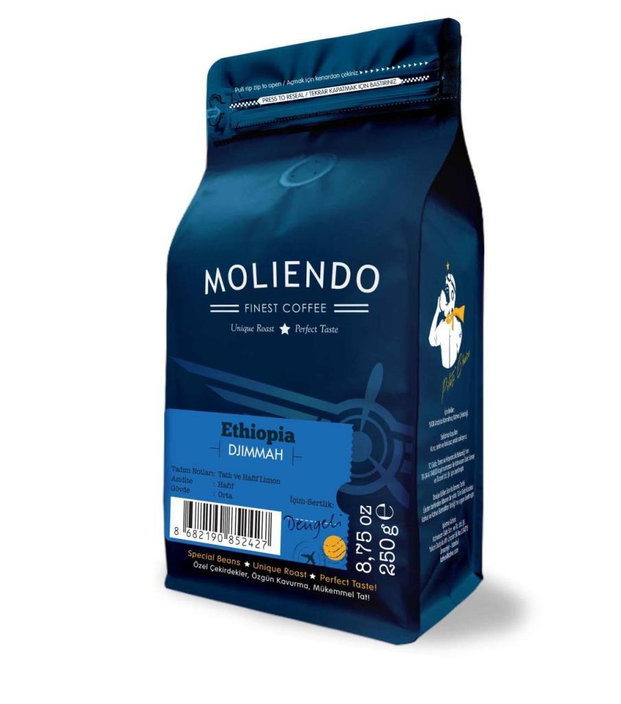 Moliendo Ethiopia Djimmah Yöresel Kahve 1000 gr.