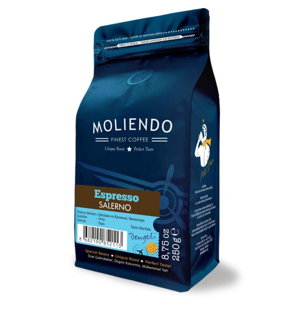 Moliendo Salerno Espresso Blend Kahve 250 gr.