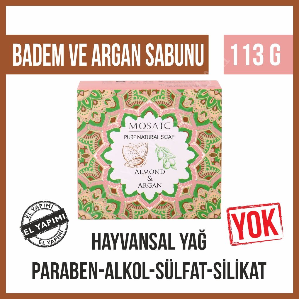 MOSAIC Badem & Argan Sabunu 113 G X 6 Paket