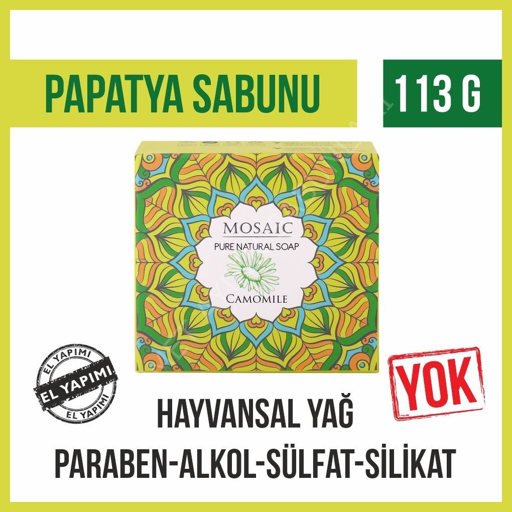MOSAIC PAPATYA SABUNU 113 G X 6 PAKET