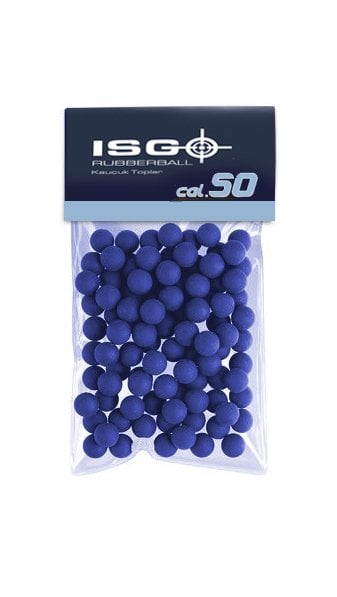 ISG .50CAL RUBBERBALL KAUÇUK HOME DEFENSE TOP T4E 100 adet MAVI