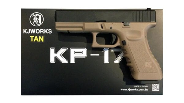 KJW G17 - Glock17 Metal Slide TAN GBB Airsoft Tabanca KP-17