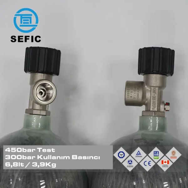 SEFIC 6.8 Litre 300 Bar Karbonfiber Scuba Tüp