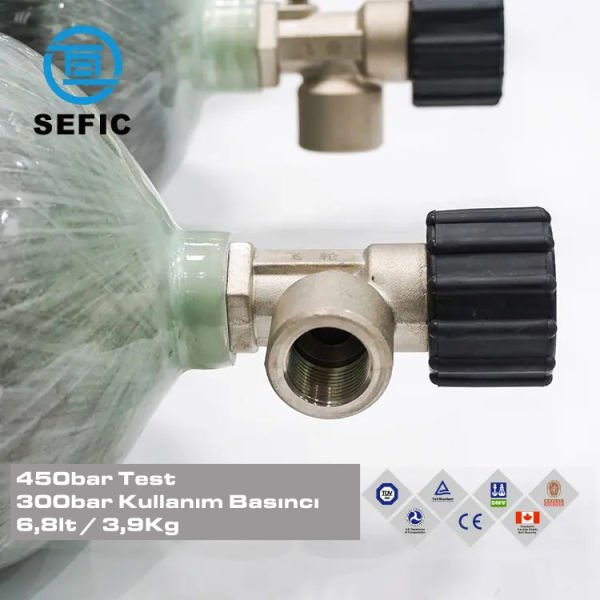 SEFIC 6.8 Litre 300 Bar Karbonfiber Scuba Tüp