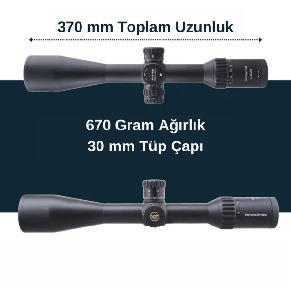 Continental x6 4-24x50 ARI Tactical Tüfek Dürbünü