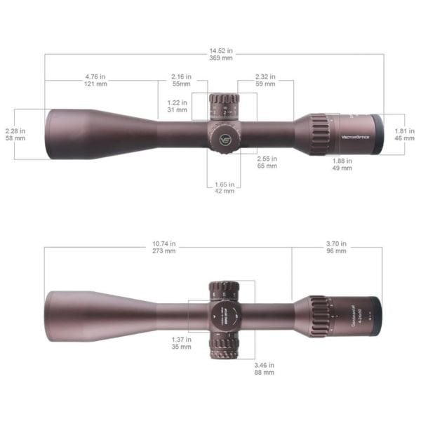 Continental x6 4-24x50 FDE Tactical Tüfek Dürbünü - Çöl Rengi