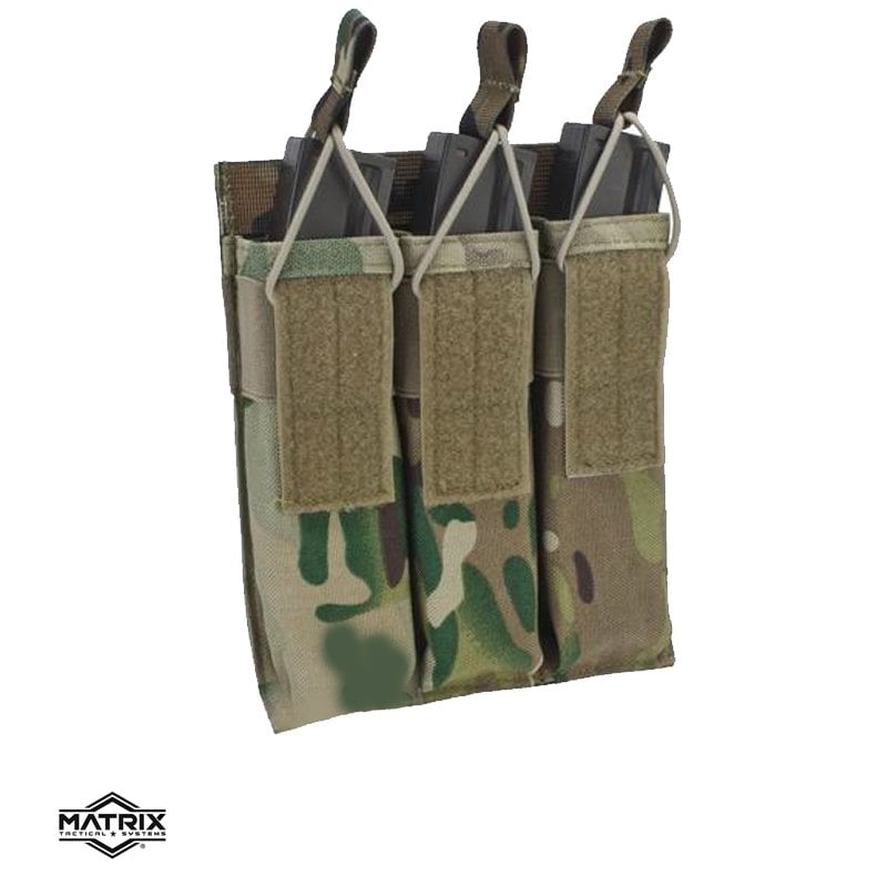 Kriss Vector MP7 MP5 3lü ŞARJÖR KILIFI SMG Molle Mag-Pouch - Multicam