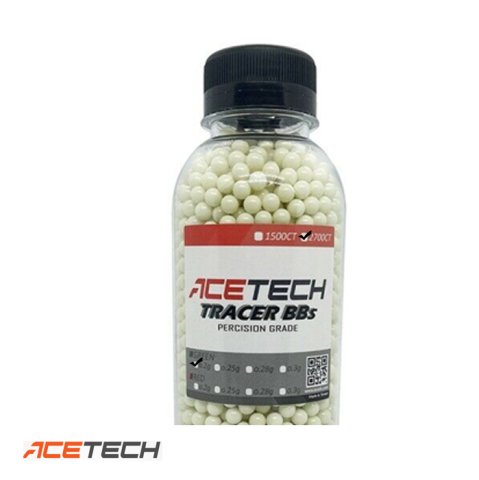 ACETECH Airsoft Tracer BB  (Yeşil) 0.2g/6mm /2700 adet (Kapaklı Şişe)