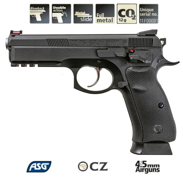 ASG CZ SP-01 SHADOW Havalı Tabanca BLOWBACK 18396