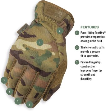 Mechanix Wear® FastFit Taktik Touchscreen Eldiven (Small / S)