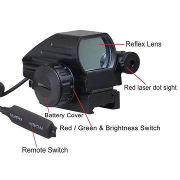 Comet Red and Green Dot Reflex Sight with Laser