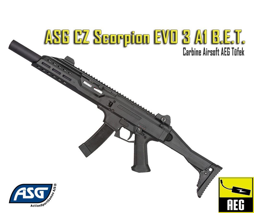 ASG CZ SCORPION EVO3 A1 B.E.T. Carbine AIRSOFT TÜFEK