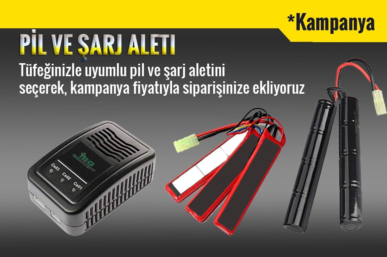 TUFEGINIZLE UYUMLU LIPO PIL+ŞARJ SETI