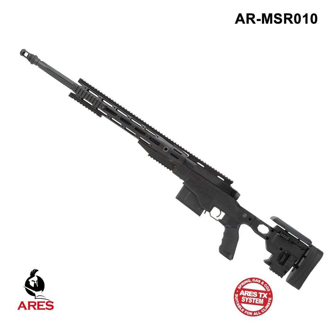 ARES REMINGTON MSR338 SPRING SNIPER AIRSOFT TÜFEĞİ BOLT ACTION SIYAH