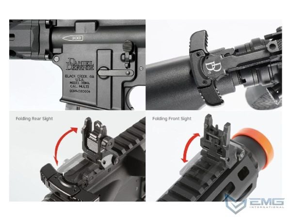 EMG HELIOS Daniel Defense Lisanslı MK18 RIII SILVER Airsoft AEG Tüfeği, CYMA Platinum