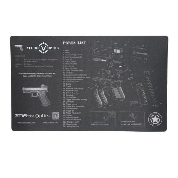 Glock Tabanca Temizleme Pedi - Servis Altlığı (Bench Mat)