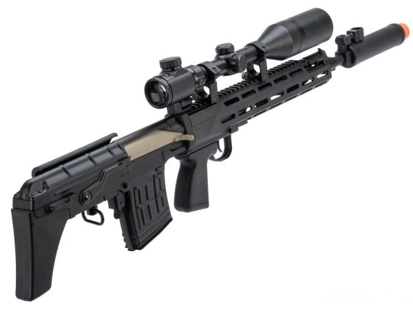 CYMA SVU Dragunov M-Lok handguard Sniper Airsoft Keskin Nişancı Tüfeği AEG Siyah - CM057C-BK