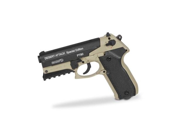 GAMO PT-80 DESERT ATTACK PISTOL 4.5 MM CO2 TABANCA