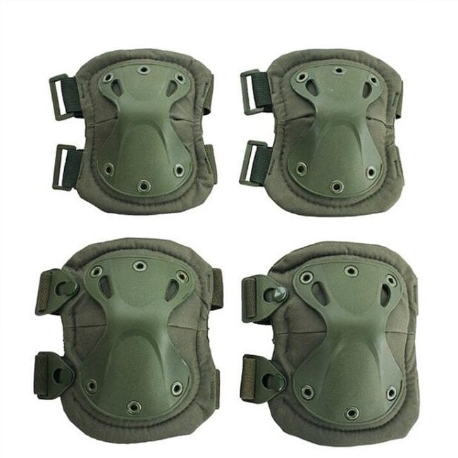 9mm Tactical X-tak PAD - Dizlik ve Dirseklik Koruma Seti Army Green