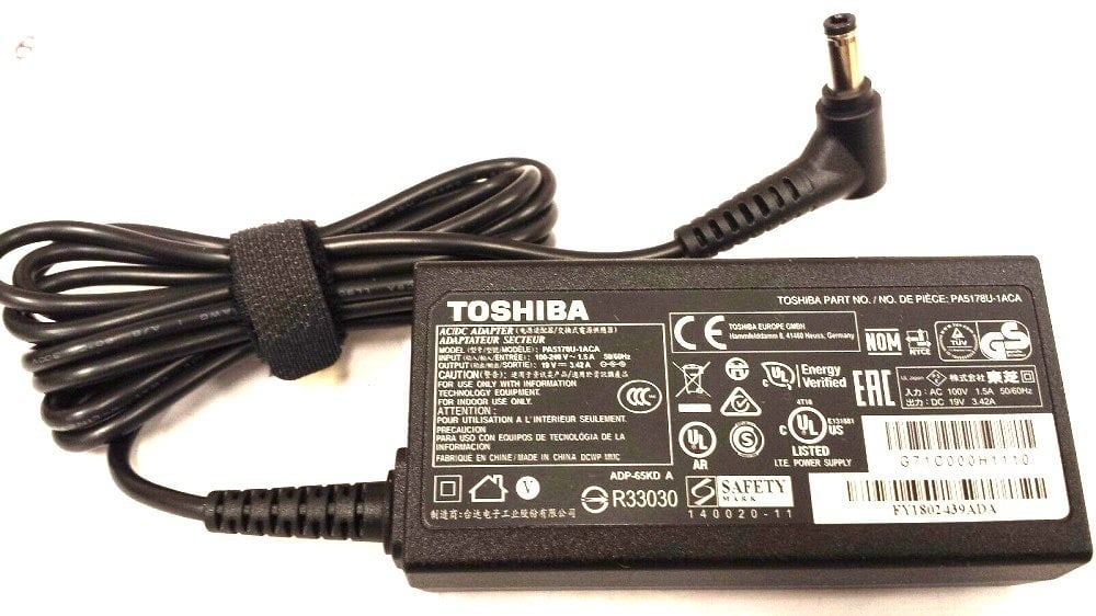 Orijinal Toshiba 19V 3.42A 5.5x2.5 Notebook Adaptör Laptop Şarj Aleti PA5177U-1ACA
