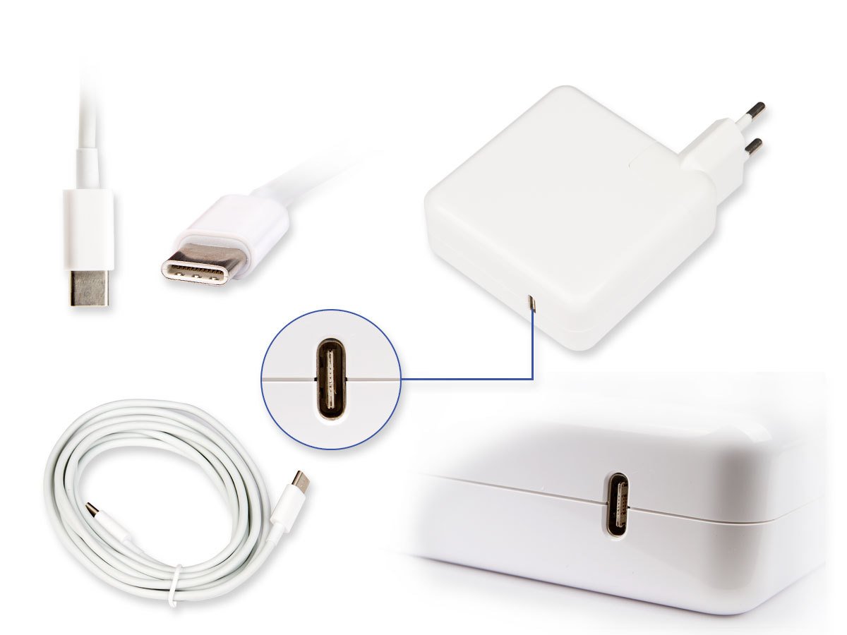 Apple 61W USB-C Power Adapter MNF72TU/A ( USB-C ŞARJ KABLOSU HEDİYE ) Şarj Aleti Adaptör
