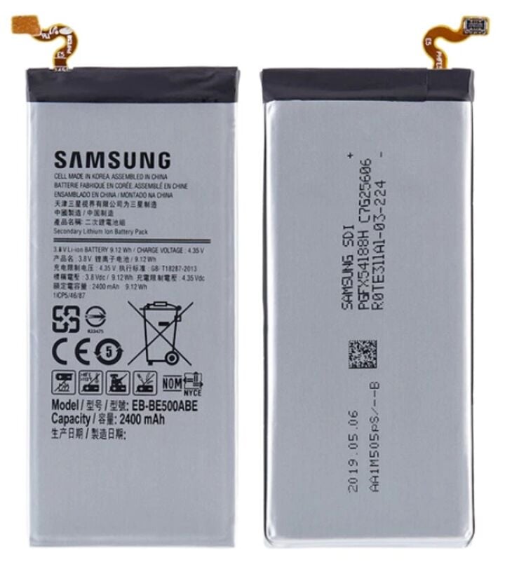 Samsung Orijinal Galaxy E5 E500HQ 3.8V 2400mAh 9.12Wh Cep Telefonu Batarya Pil