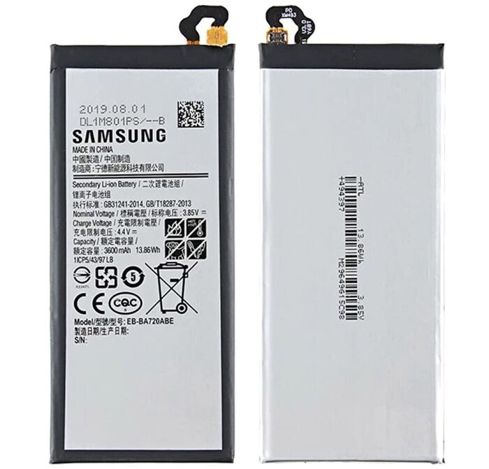 Samsung Orijinal Galaxy J7 2017 J730 4.4V 3600mAh 13.86Wh Cep Telefonu Batarya Pil