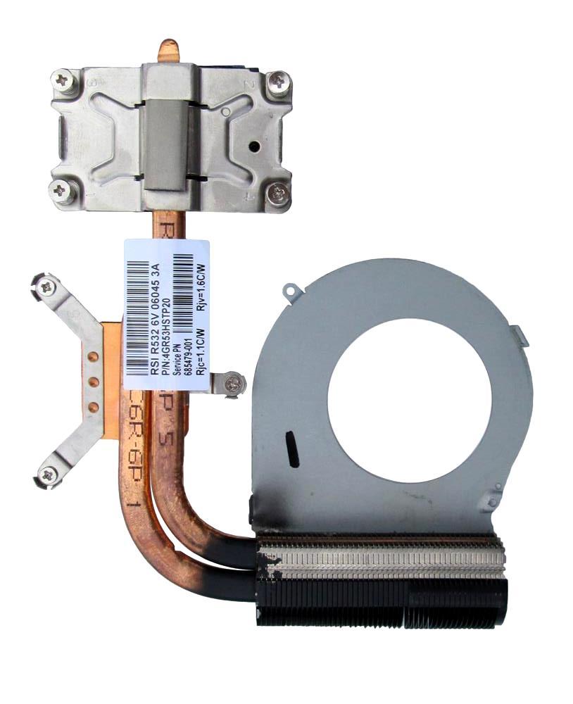 Orijinal Hp Pavilion 683192-001 4GR33HSTP10 Cpu Sogutucu Heatsink Bakır