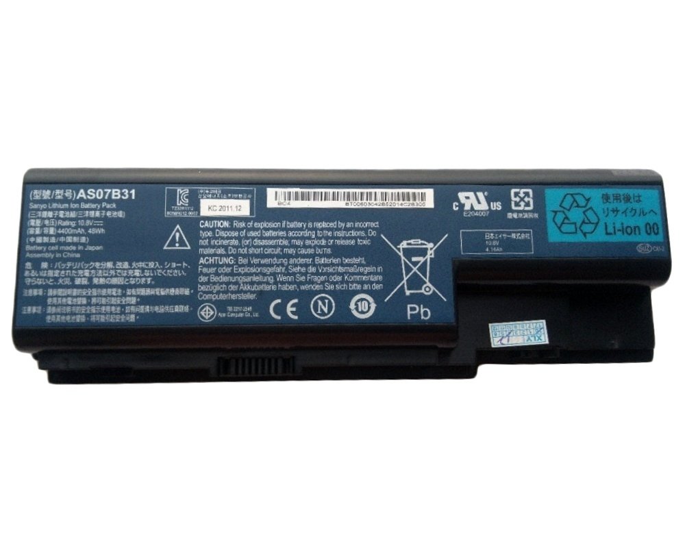 Orijinal Acer Aspire AS07B31 48Wh 11.1V 4000mAh Notebook Batarya Laptop Pil