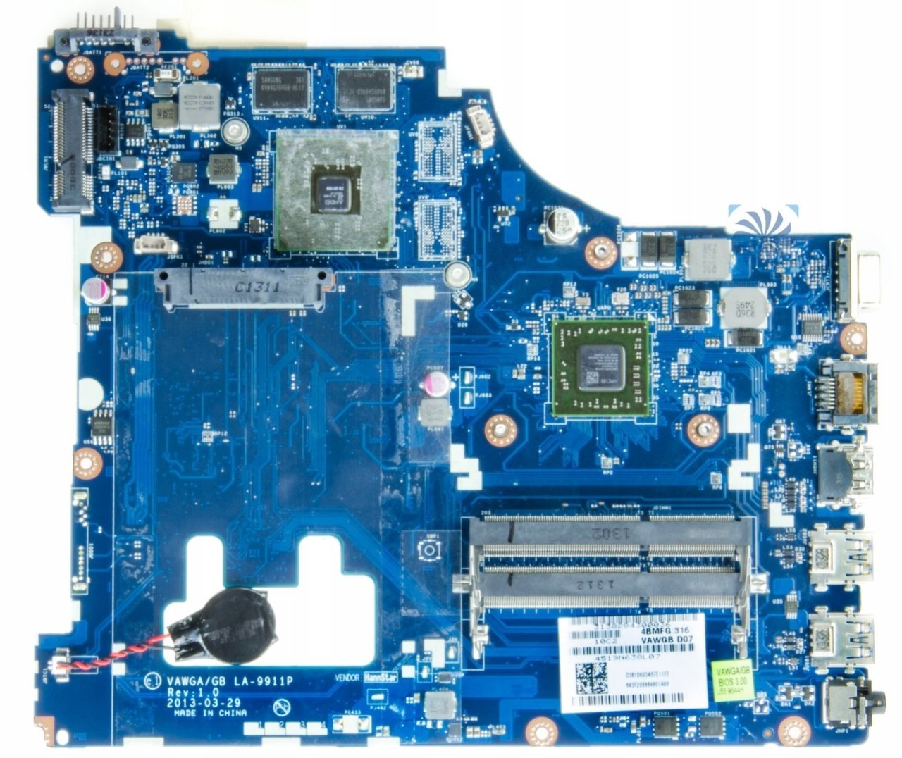 Lenovo G505 AMD A4-5000 İşlemcili AMD R5 M230 Ekran Kartlı Notebook Anakart LA-9911P
