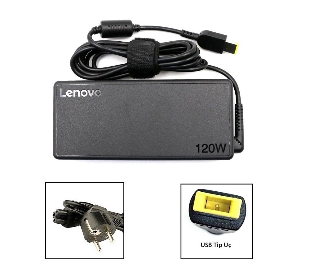 Orijinal Lenovo ideacentre V330-20ICB 20V 6A Usb Uç All in One Adaptör Şarj Aleti 00PC759