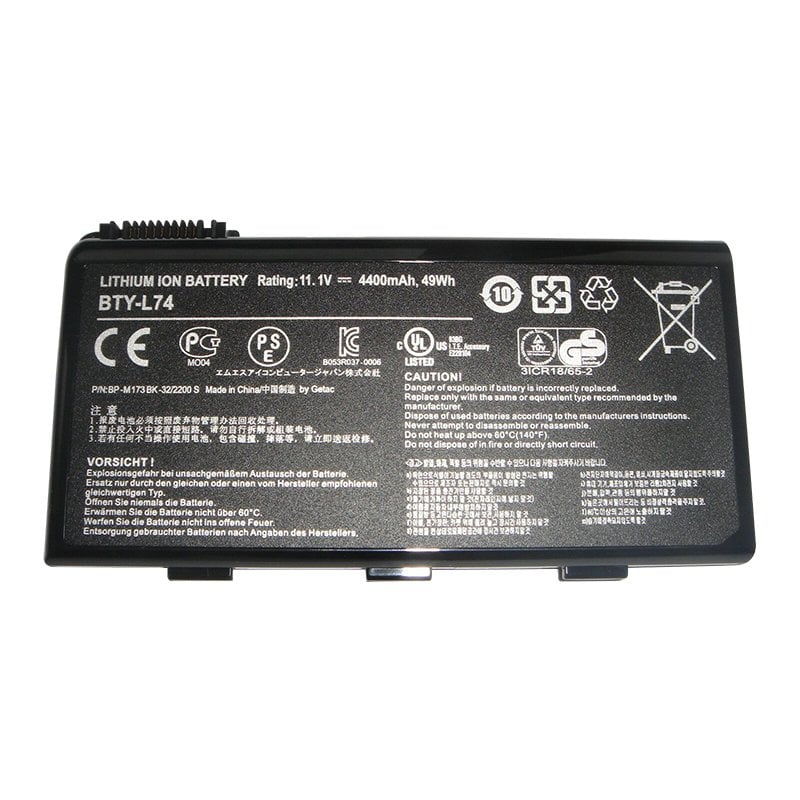 Orijinal Msi BTY-L74 957-173XXP-101 957-173XXP-102 11.1V 4400mAh Batarya Pil