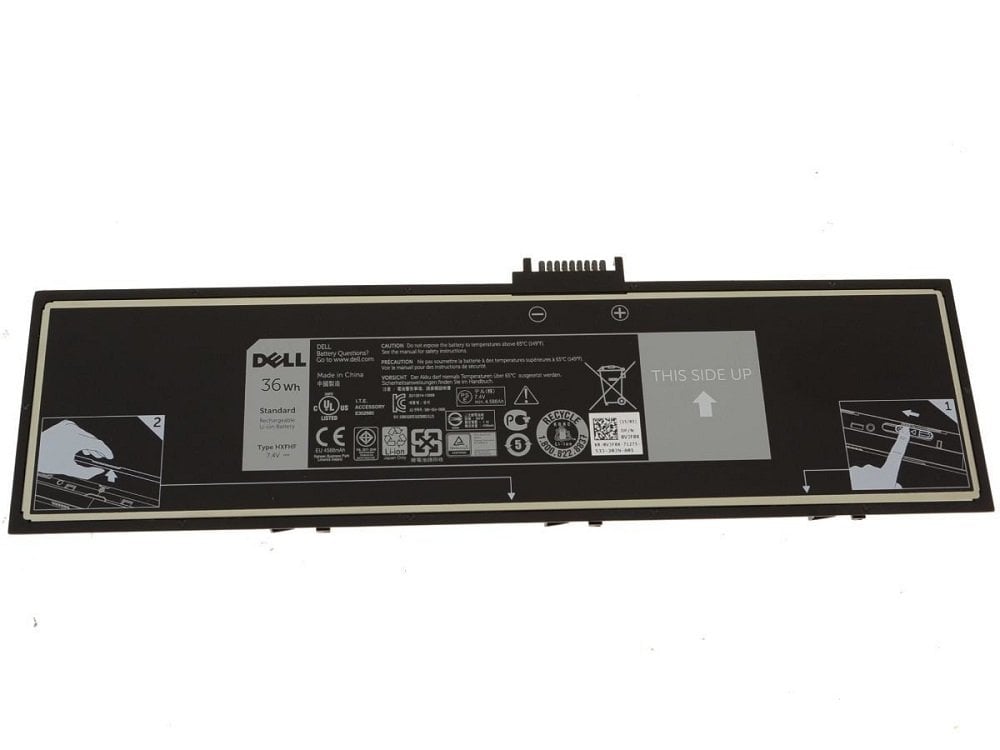 Orijinal Dell Type HXFHF 36Wh 7.4V 4588mAh Tablet Batarya Notebook Pil
