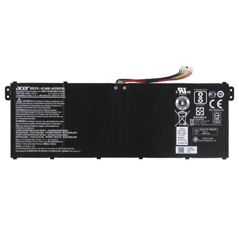 Orijinal Acer Aspire AC14B8K 48Wh 15.2V 3090mAh Notebook Batarya Laptop Pil