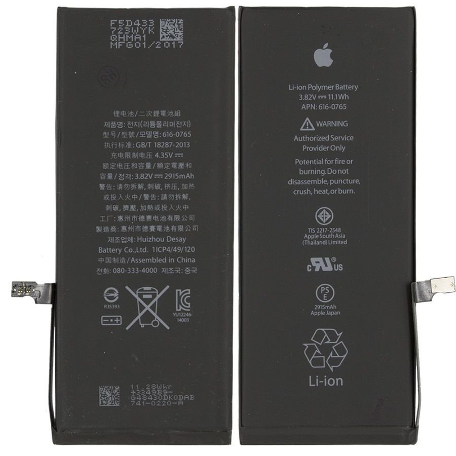 Apple Orijinal iphone 616-0765 616-0770 3.82V 2915mAh 11.1Wh Cep Telefonu Batarya Pil