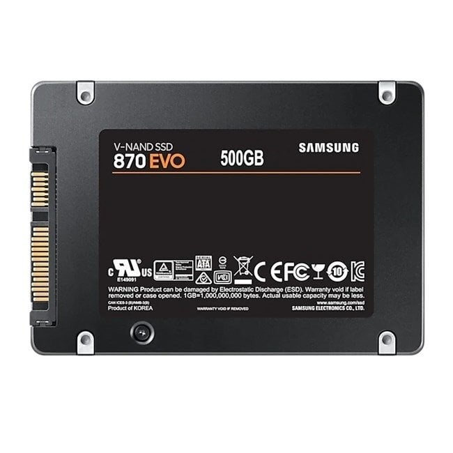 Samsung 870 Evo 500GB 2.5 Sata3 SSD 560530MBs (MZ-77E500BW)