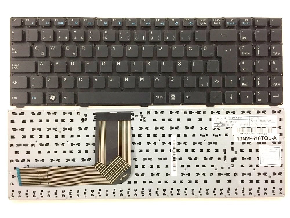 Orijinal Exper Karizma A15 Notebook Klavye Tuş Takımı (MP-09R66GB-F51)