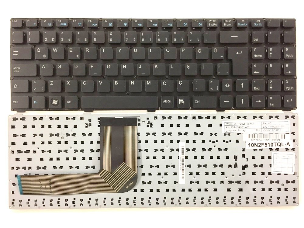Orijinal Exper Karizma A15HV03 Notebook Klavye Tuş Takımı (MP-09R66GB-F51)