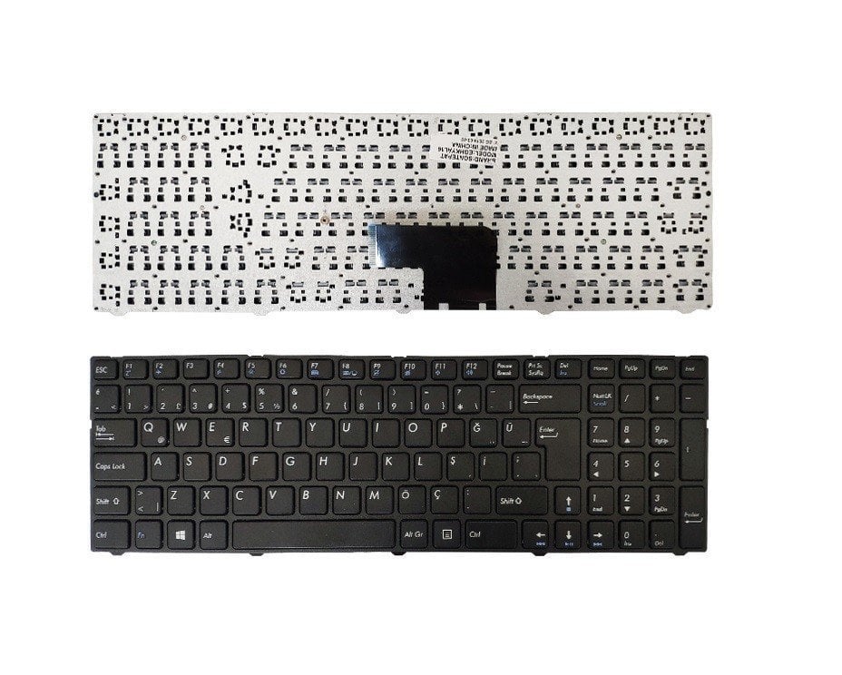 Casper Nirvana CSY CRY CSD C15B C15M C17 Notebook Klavye Laptop Tuş Takımı - Siyah