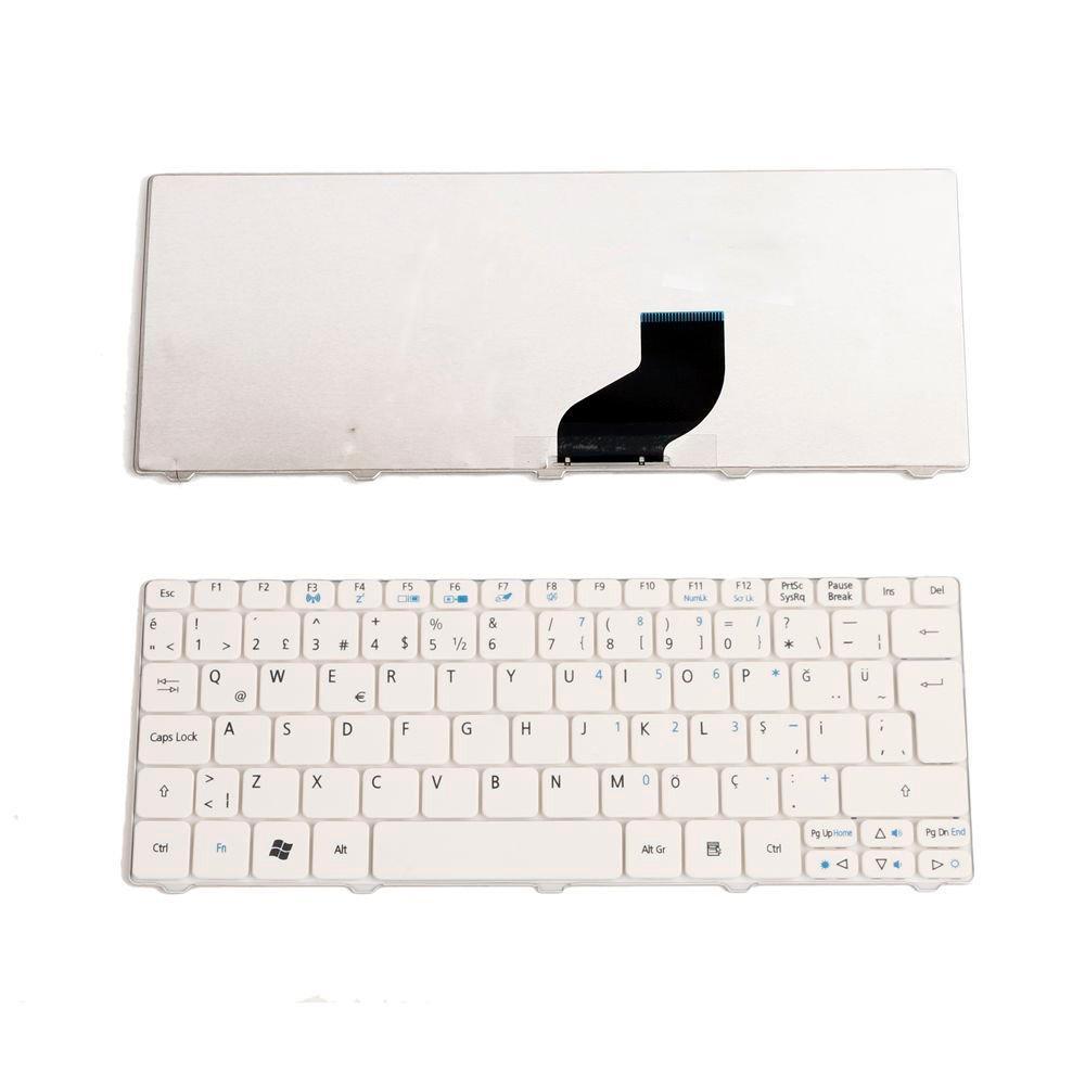 Acer D255 D255E D257 D260 PAV50 KAV50 NAV50 Notebook Klavye Laptop Tuş Takımı - Beyaz
