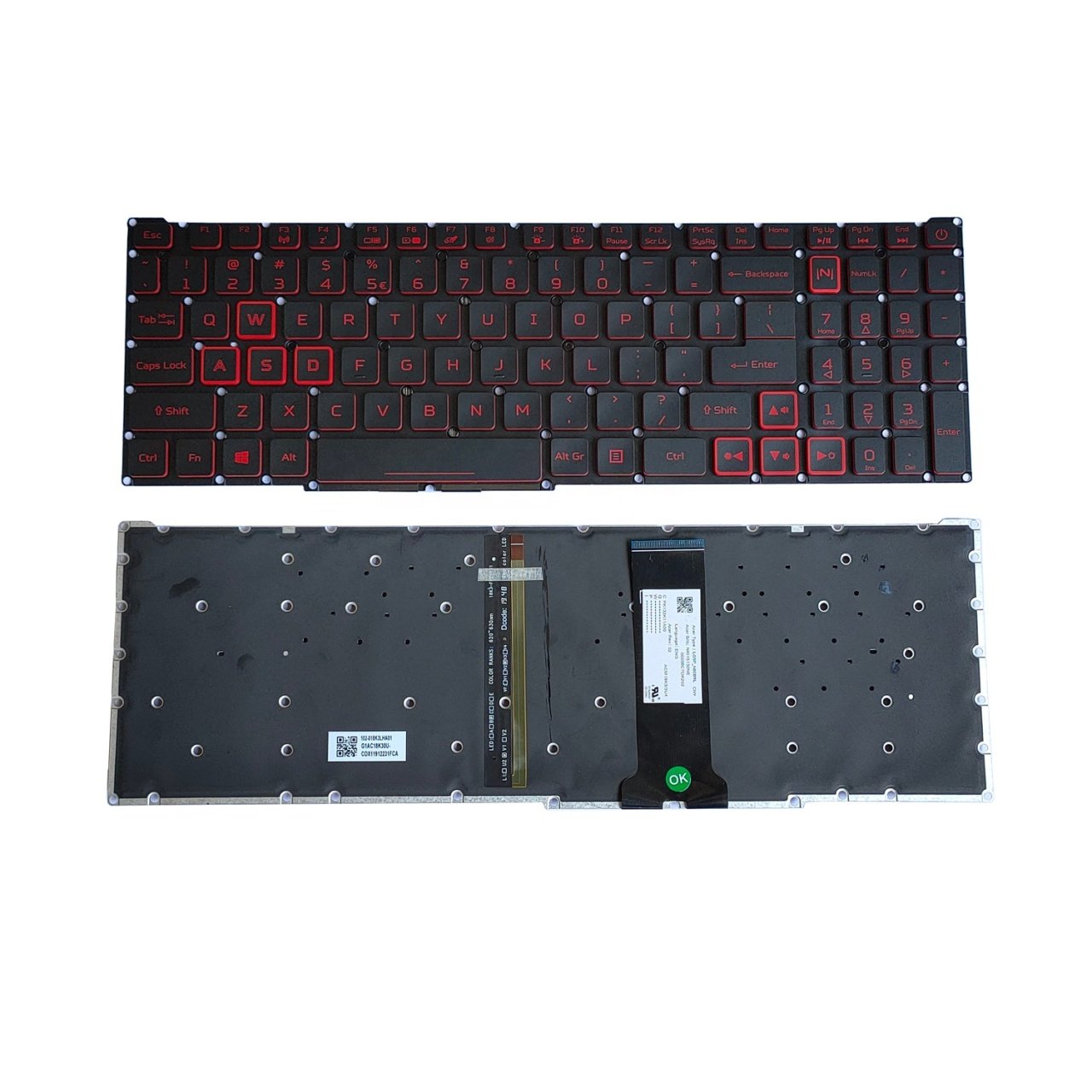 Acer Nitro 4 AN515-54 AN715-51 N18C3 N18C4 Notebook Klavye Laptop Tuş Takımı