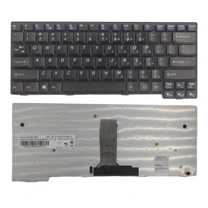 Orijinal Lenovo E49 3464 E49A E49G ingilizce Klavye Tuş Takımı 04Y0754