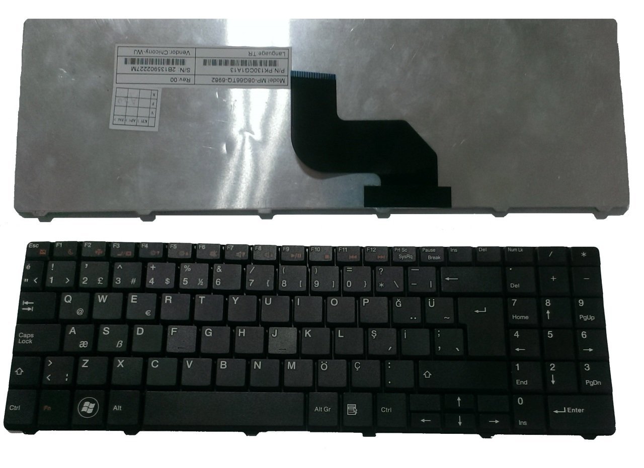 Packard Bell MS2273 MS2274 MS2285 MS2288 Tuş Takımı Klavye