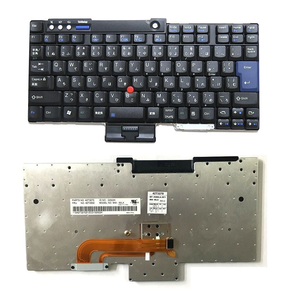 Orijinal Lenovo ThinkPad R61L R61E R61i Japonca Klavye Tuş Takımı 42T3299