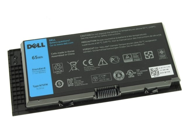 Orjinal Dell TYPE N71FM 11.1V 65Wh 5800mAh Laptop Batarya Pil (TYPE N71FM)